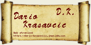Dario Krasavčić vizit kartica